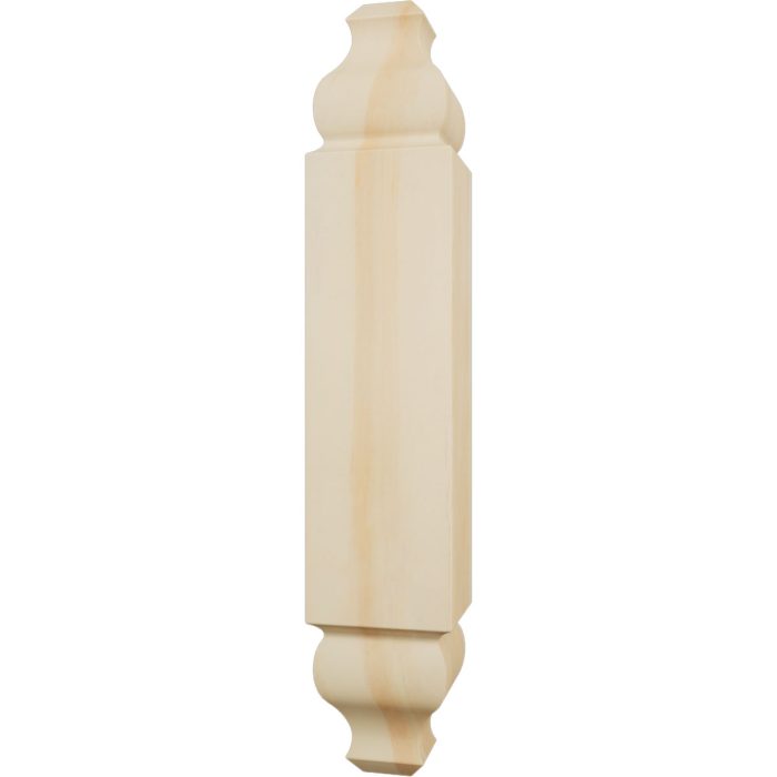 Ekena Millwork 1 1/8"W X 6 3/32"H X 1 1/8"P Americraft Solid Hardwood Stain Grade Universal Baseboard Outside Corner Block for Chair Rail Profiles Up To 3 9/16"H X 1 1/8"P - Image 52