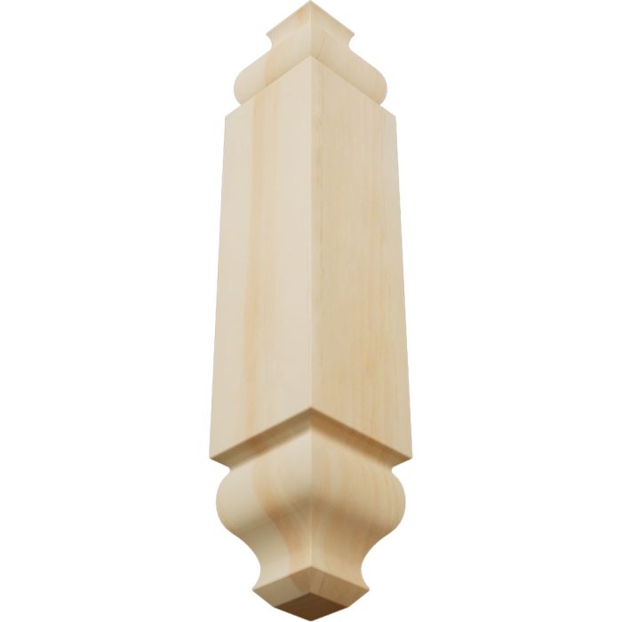 Ekena Millwork 1 1/8"W X 6 3/32"H X 1 1/8"P Americraft Solid Hardwood Stain Grade Universal Baseboard Outside Corner Block for Chair Rail Profiles Up To 3 9/16"H X 1 1/8"P - Image 55