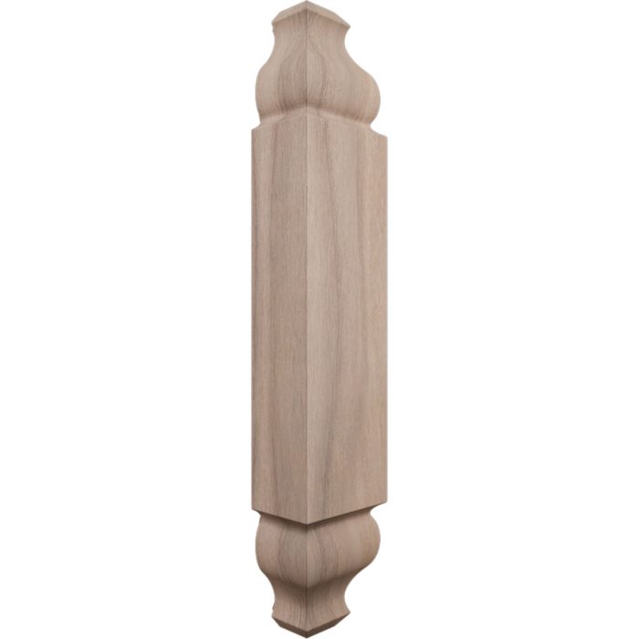 Ekena Millwork 1 1/8"W X 6 3/32"H X 1 1/8"P Americraft Solid Hardwood Stain Grade Universal Baseboard Outside Corner Block for Chair Rail Profiles Up To 3 9/16"H X 1 1/8"P - Image 61