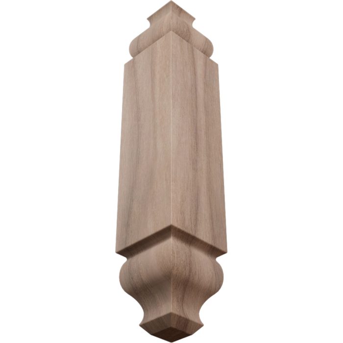 Ekena Millwork 1 1/8"W X 6 3/32"H X 1 1/8"P Americraft Solid Hardwood Stain Grade Universal Baseboard Outside Corner Block for Chair Rail Profiles Up To 3 9/16"H X 1 1/8"P - Image 63
