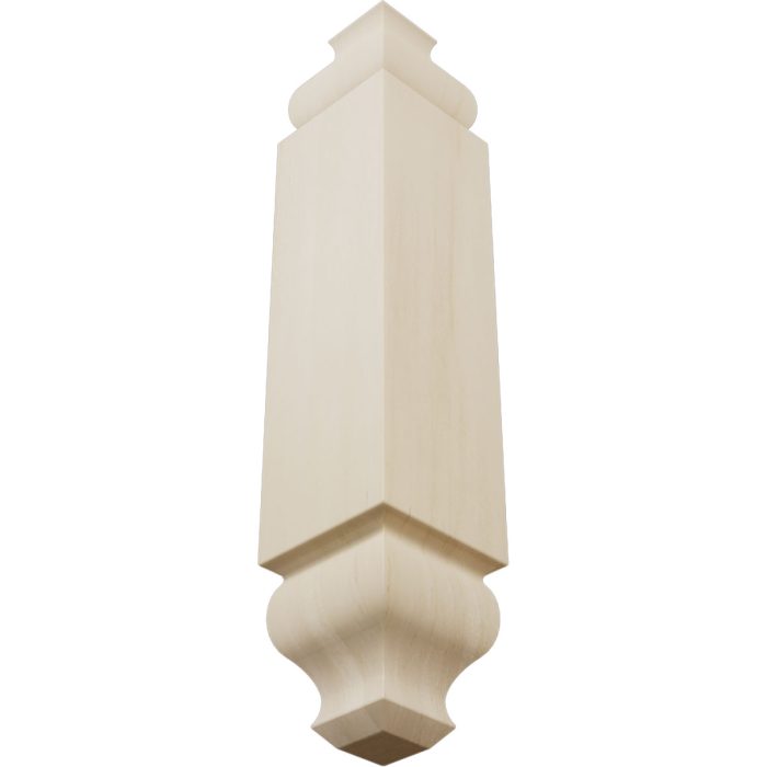 Ekena Millwork 1 1/8"W X 6 3/32"H X 1 1/8"P Americraft Solid Hardwood Stain Grade Universal Baseboard Outside Corner Block for Chair Rail Profiles Up To 3 9/16"H X 1 1/8"P - Image 71