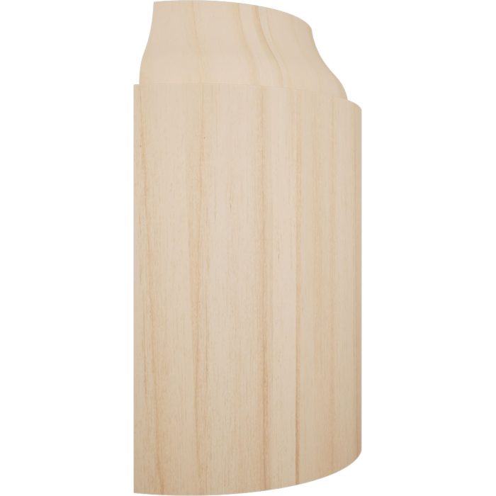Ekena Millwork 3 1/4"H X 1 5/16"P WM623 Americraft Solid Hardwood Stain Grade Bullnose Outside Corner Moulding - Image 3