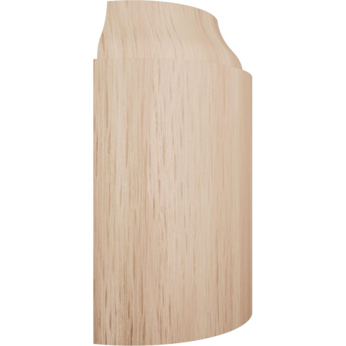 Ekena Millwork 3 1/4"H X 1 5/16"P WM623 Americraft Solid Hardwood Stain Grade Bullnose Outside Corner Moulding - Image 11