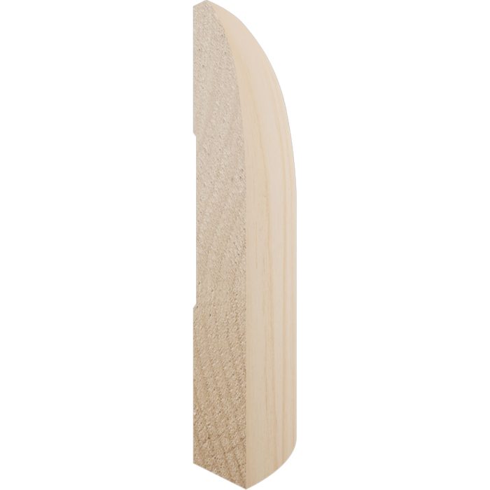 Ekena Millwork 3 1/4"H X 1 5/16"P WM713 Americraft Solid Hardwood Stain Grade Modern Bullnose Outside Corner Moulding - Image 4