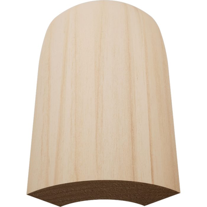 Ekena Millwork 3 1/4"H X 1 5/16"P WM713 Americraft Solid Hardwood Stain Grade Modern Bullnose Outside Corner Moulding - Image 6