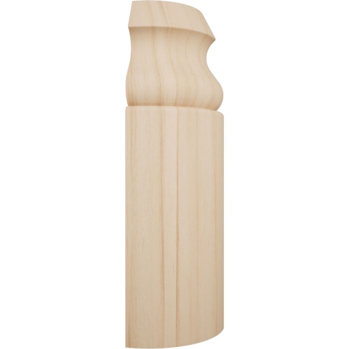 Ekena Millwork 5 1/4"H X 1 5/16"P WM217 Americraft Solid Hardwood Stain Grade Bullnose Outside Corner Moulding - Image 3