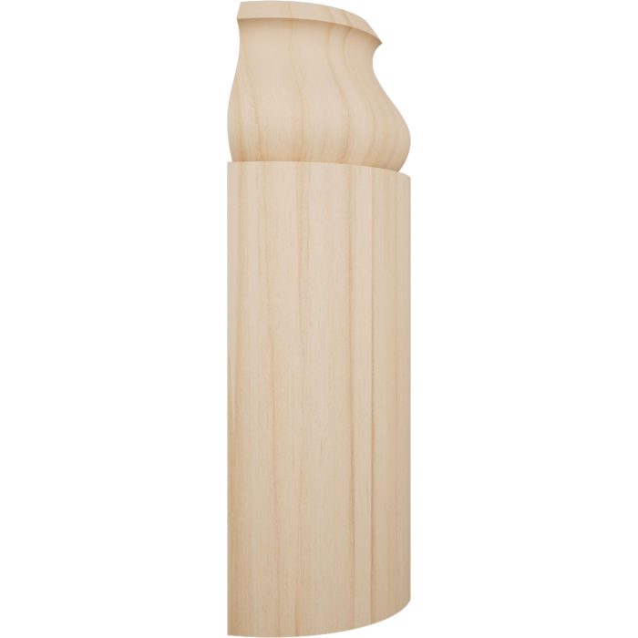 Ekena Millwork 5 1/4"H X 1 5/16"P WM163 Americraft Solid Hardwood Stain Grade Bullnose Outside Corner Moulding - Image 3