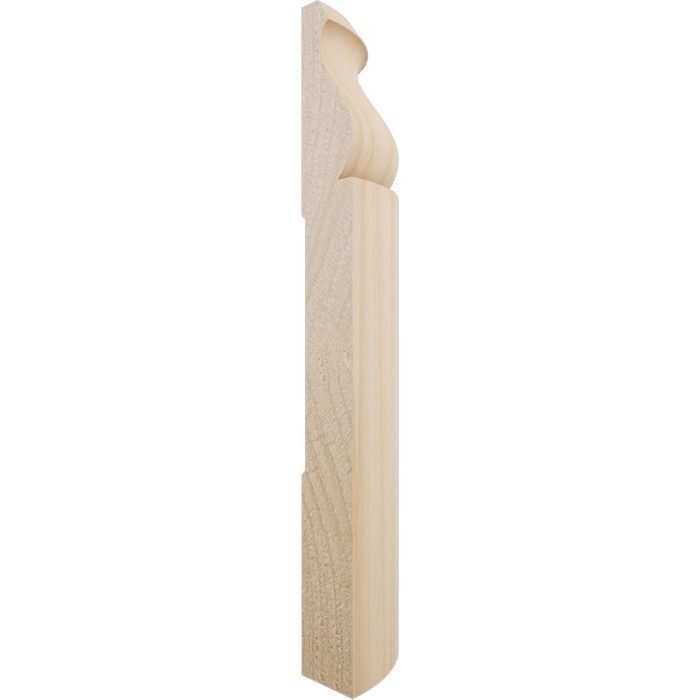 Ekena Millwork 5 1/4"H X 1 5/16"P WM163 Americraft Solid Hardwood Stain Grade Bullnose Outside Corner Moulding - Image 4