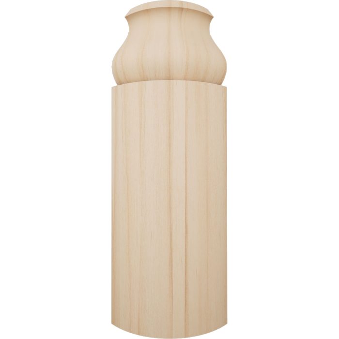 Ekena Millwork 5 1/4"H X 1 5/16"P WM163 Americraft Solid Hardwood Stain Grade Bullnose Outside Corner Moulding - Image 2