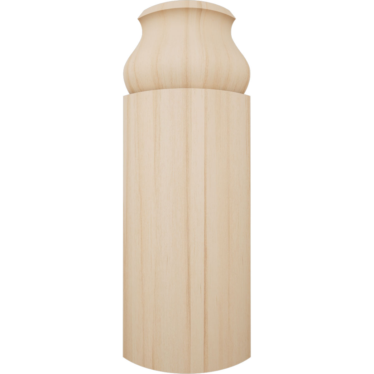 Ekena Millwork 5 1/4"H X 1 5/16"P WM163 Americraft Solid Hardwood Stain Grade Bullnose Outside Corner Moulding - Image 2