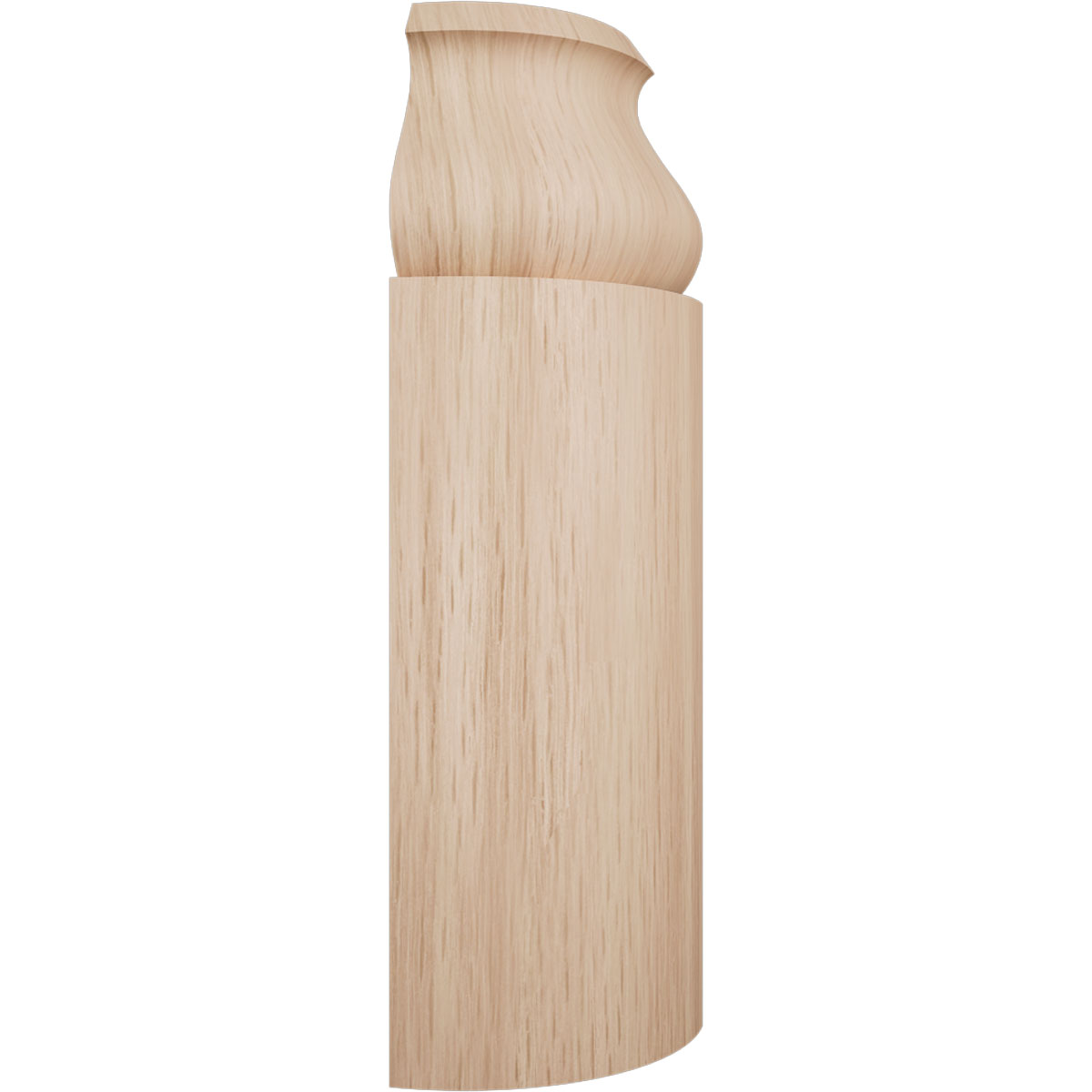 Ekena Millwork 5 1/4"H X 1 5/16"P WM163 Americraft Solid Hardwood Stain Grade Bullnose Outside Corner Moulding - Image 11