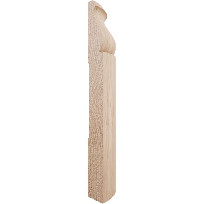 Ekena Millwork 5 1/4"H X 1 5/16"P WM163 Americraft Solid Hardwood Stain Grade Bullnose Outside Corner Moulding - Image 12