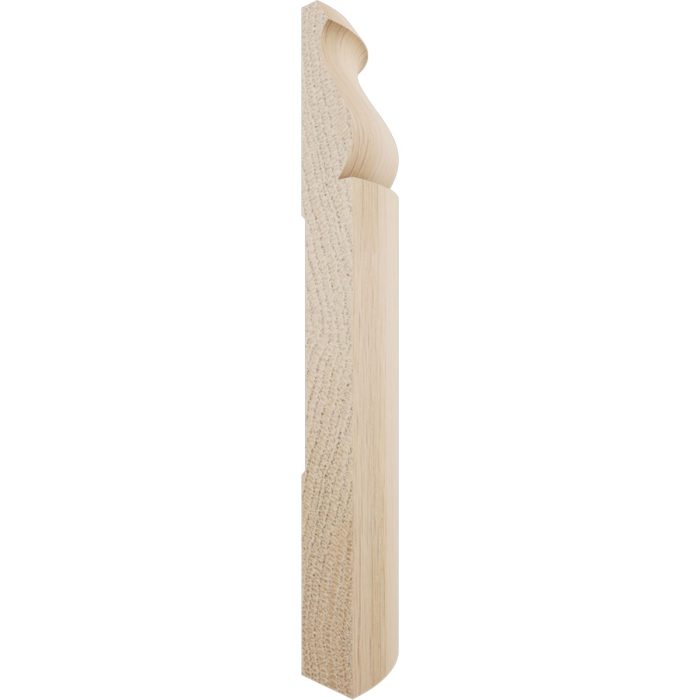 Ekena Millwork 5 1/4"H X 1 5/16"P WM163 Americraft Solid Hardwood Stain Grade Bullnose Outside Corner Moulding - Image 20