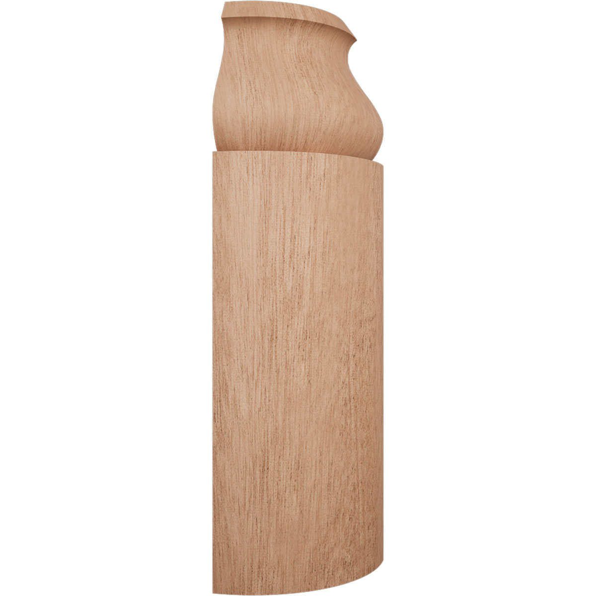 Ekena Millwork 5 1/4"H X 1 5/16"P WM163 Americraft Solid Hardwood Stain Grade Bullnose Outside Corner Moulding - Image 43
