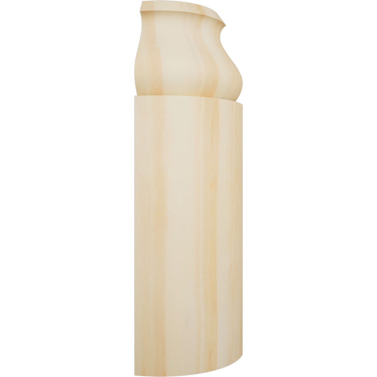 Ekena Millwork 5 1/4"H X 1 5/16"P WM163 Americraft Solid Hardwood Stain Grade Bullnose Outside Corner Moulding - Image 51