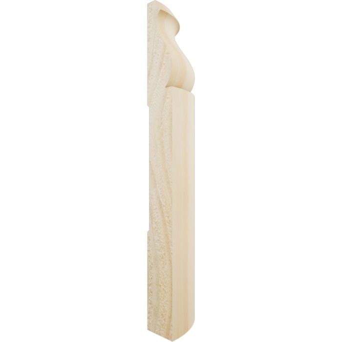 Ekena Millwork 5 1/4"H X 1 5/16"P WM163 Americraft Solid Hardwood Stain Grade Bullnose Outside Corner Moulding - Image 52