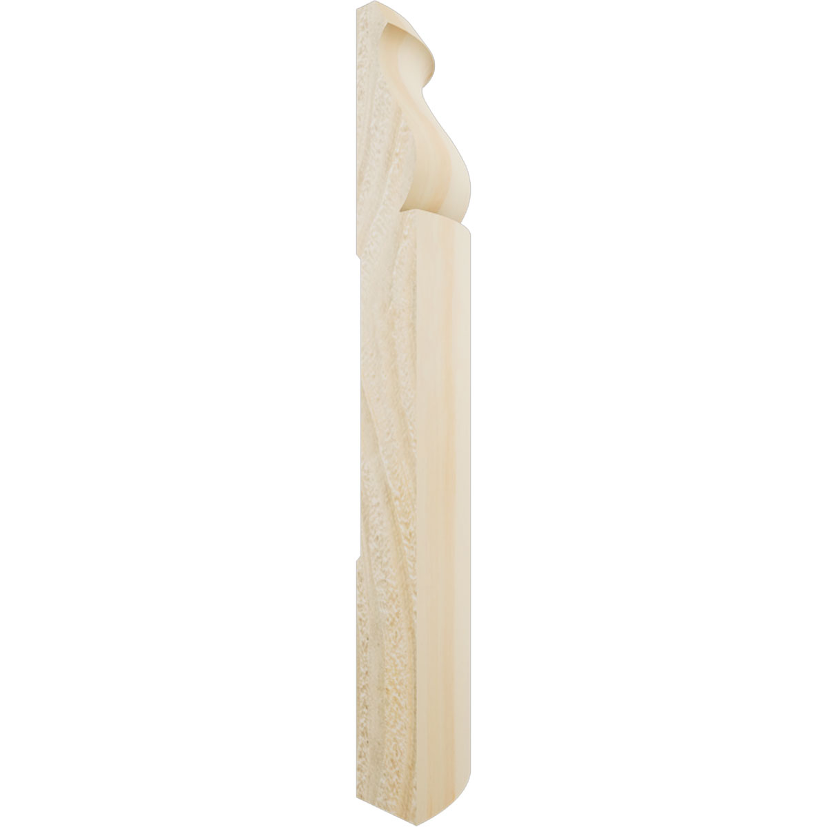 Ekena Millwork 5 1/4"H X 1 5/16"P WM163 Americraft Solid Hardwood Stain Grade Bullnose Outside Corner Moulding - Image 52
