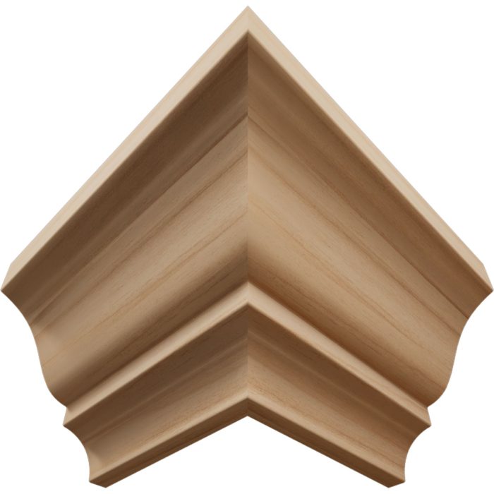 Ekena Millwork 1 5/8"P X 2 1/4"H WM52 Americraft Solid Hardwood Stain Grade Trimpro Crown Moulding Outside Corner - Image 6