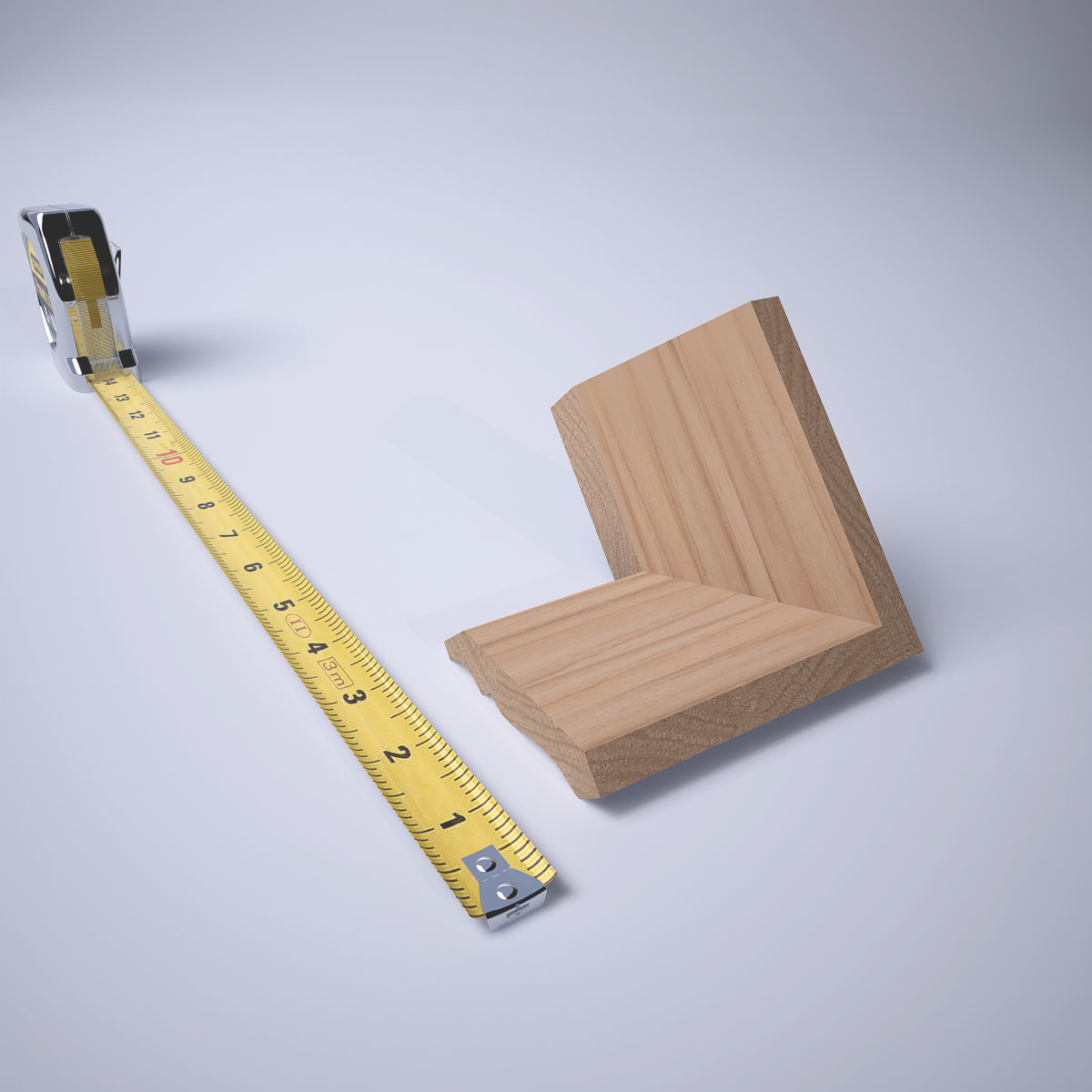 Ekena Millwork 1 5/8"P X 2 1/4"H WM52 Americraft Solid Hardwood Stain Grade Trimpro Crown Moulding Outside Corner - Image 7