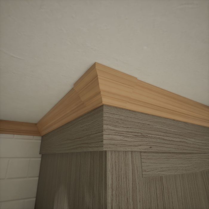 Ekena Millwork 1 5/8"P X 2 1/4"H WM52 Americraft Solid Hardwood Stain Grade Trimpro Crown Moulding Outside Corner - Image 9