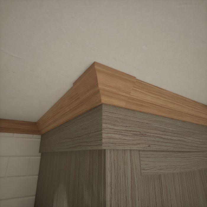 Ekena Millwork 1 5/8"P X 2 1/4"H WM52 Americraft Solid Hardwood Stain Grade Trimpro Crown Moulding Outside Corner - Image 17