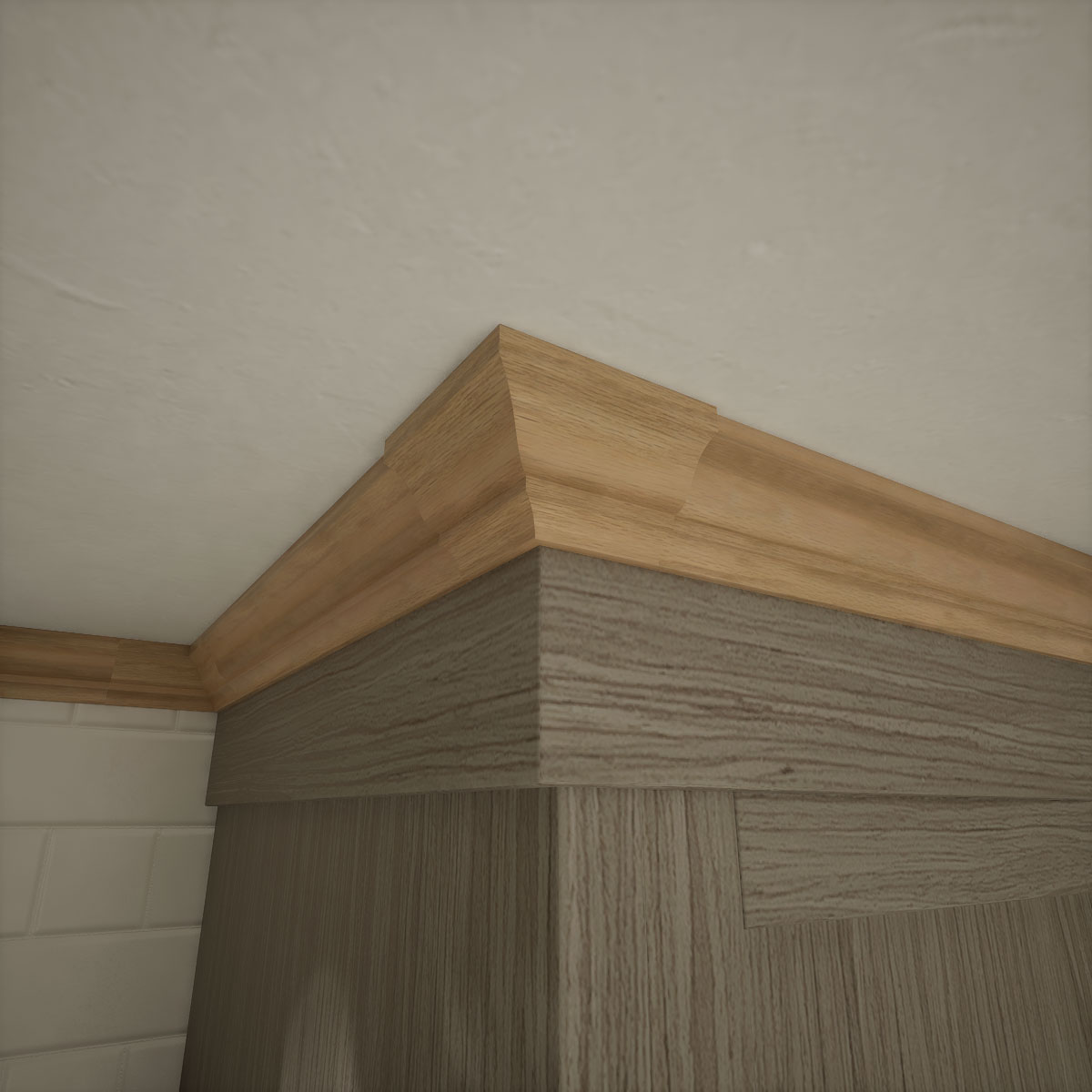 Ekena Millwork 1 5/8"P X 2 1/4"H WM52 Americraft Solid Hardwood Stain Grade Trimpro Crown Moulding Outside Corner - Image 25