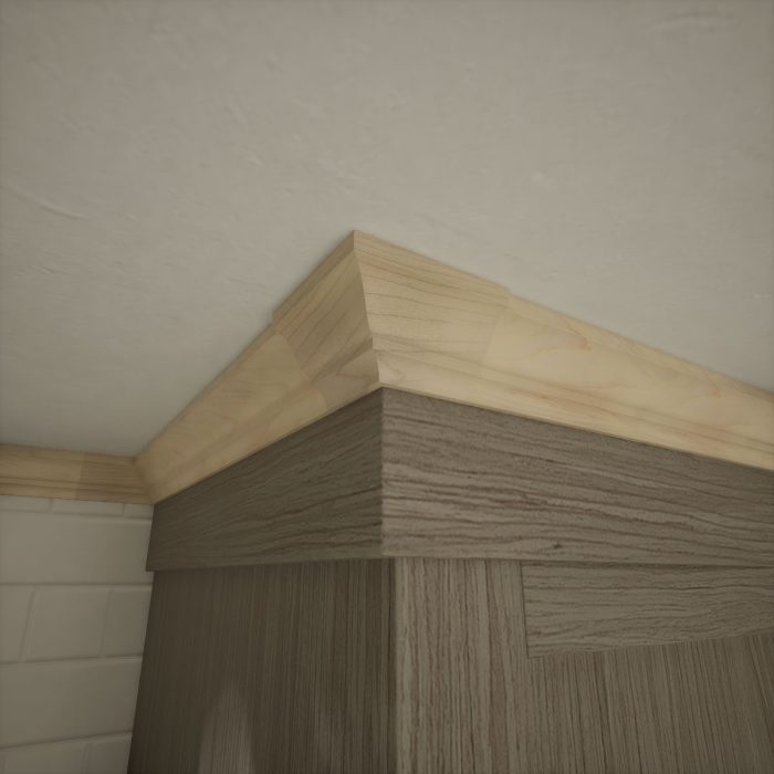 Ekena Millwork 1 5/8"P X 2 1/4"H WM52 Americraft Solid Hardwood Stain Grade Trimpro Crown Moulding Outside Corner - Image 33