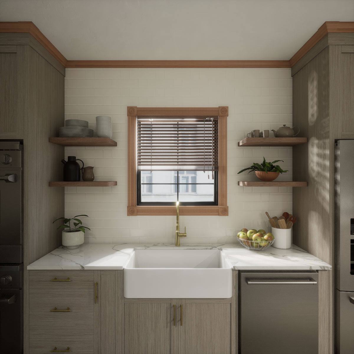 Ekena Millwork 1 5/8"P X 2 1/4"H WM52 Americraft Solid Hardwood Stain Grade Trimpro Crown Moulding Outside Corner - Image 40