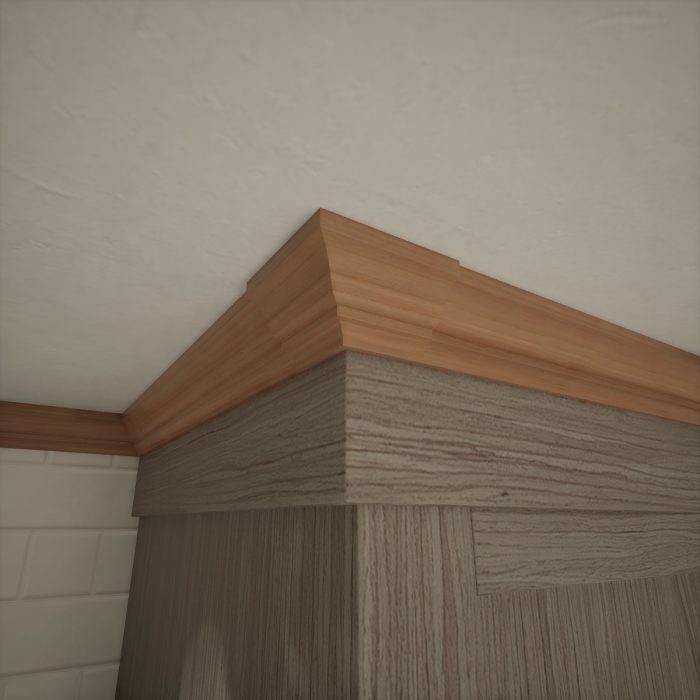 Ekena Millwork 1 5/8"P X 2 1/4"H WM52 Americraft Solid Hardwood Stain Grade Trimpro Crown Moulding Outside Corner - Image 41