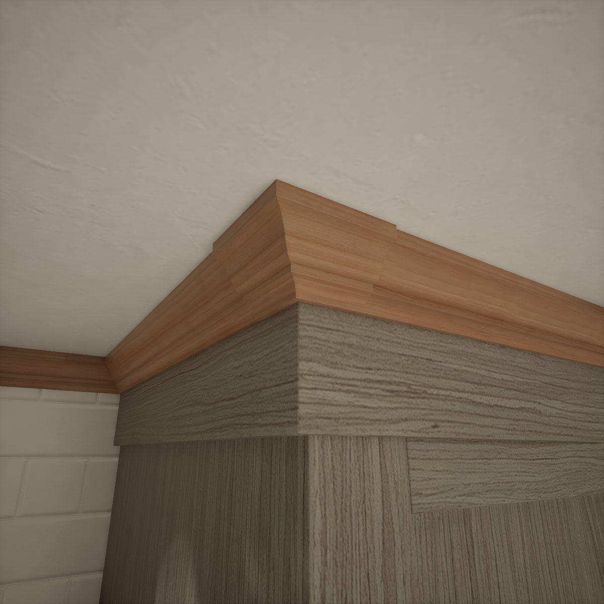Ekena Millwork 1 5/8"P X 2 1/4"H WM52 Americraft Solid Hardwood Stain Grade Trimpro Crown Moulding Outside Corner - Image 41
