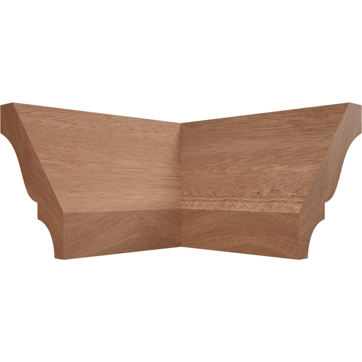 Ekena Millwork 1 5/8"P X 2 1/4"H WM52 Americraft Solid Hardwood Stain Grade Trimpro Crown Moulding Outside Corner - Image 45