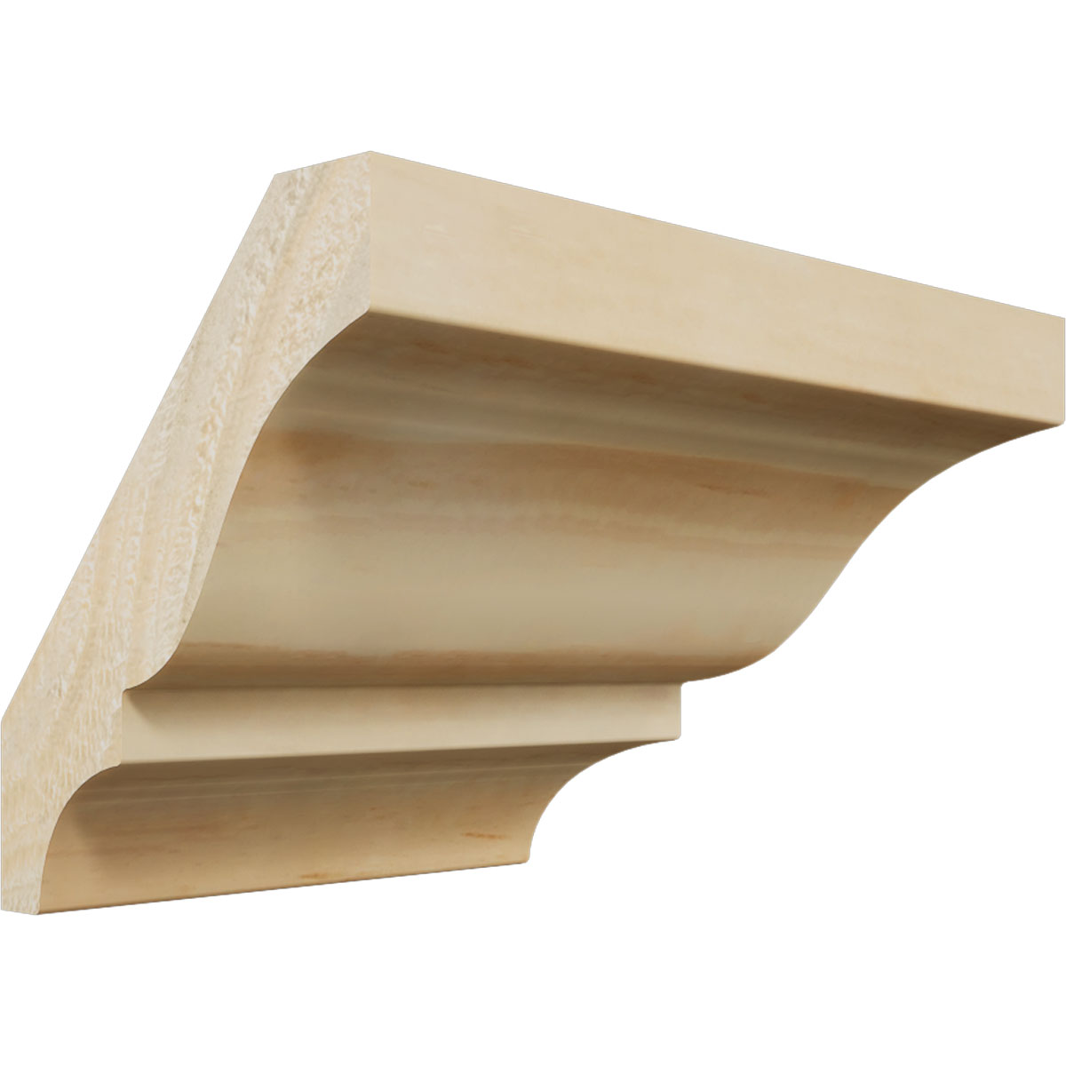 Ekena Millwork 1 5/8"P X 2 1/4"H WM52 Americraft Solid Hardwood Stain Grade Trimpro Crown Moulding Outside Corner - Image 52