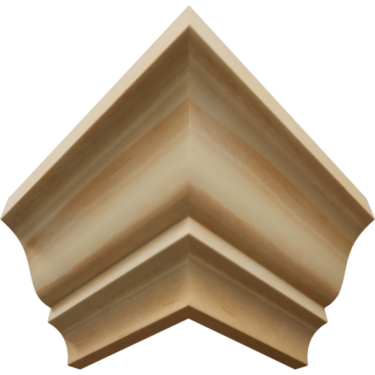 Ekena Millwork 1 5/8"P X 2 1/4"H WM52 Americraft Solid Hardwood Stain Grade Trimpro Crown Moulding Outside Corner - Image 54
