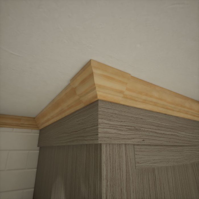 Ekena Millwork 1 5/8"P X 2 1/4"H WM52 Americraft Solid Hardwood Stain Grade Trimpro Crown Moulding Outside Corner - Image 57