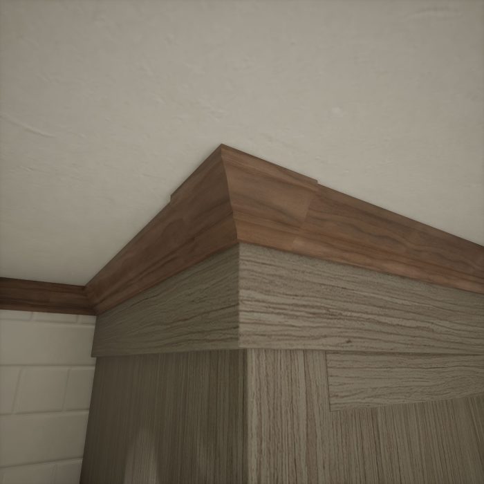 Ekena Millwork 1 5/8"P X 2 1/4"H WM52 Americraft Solid Hardwood Stain Grade Trimpro Crown Moulding Outside Corner - Image 65