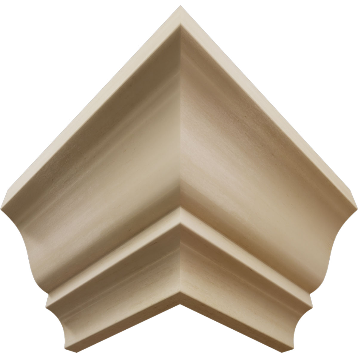 Ekena Millwork 1 5/8"P X 2 1/4"H WM52 Americraft Solid Hardwood Stain Grade Trimpro Crown Moulding Outside Corner - Image 70