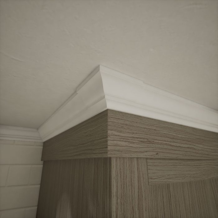 Ekena Millwork 1 5/8"P X 2 1/4"H WM52 Americraft Solid Hardwood Stain Grade Trimpro Crown Moulding Outside Corner - Image 81