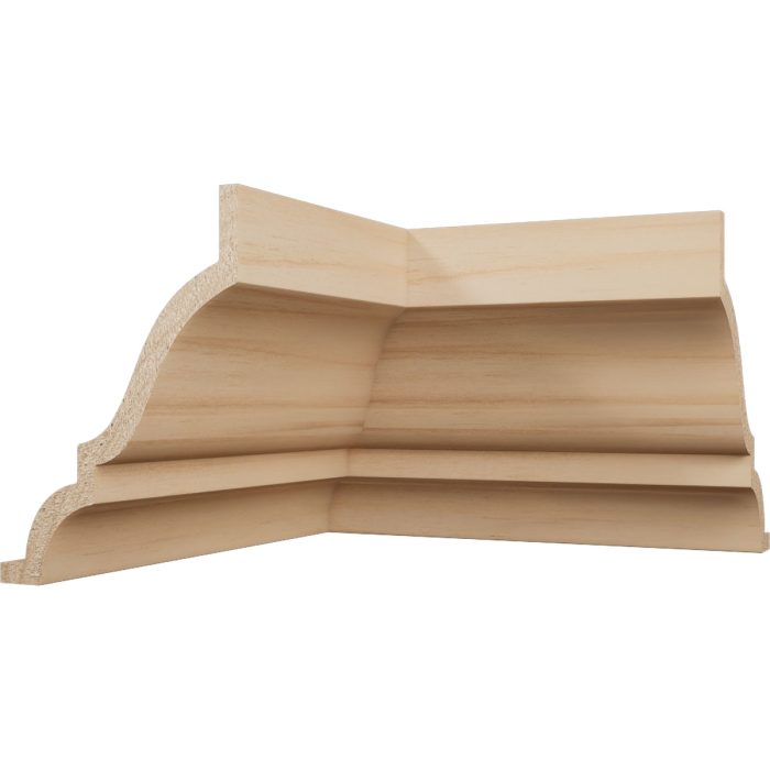Ekena Millwork 1 5/8"P x 2 3/8"H WM52 Americraft Solid Hardwood Stain Grade MiterLink Crown Moulding Inside Corner - Image 3