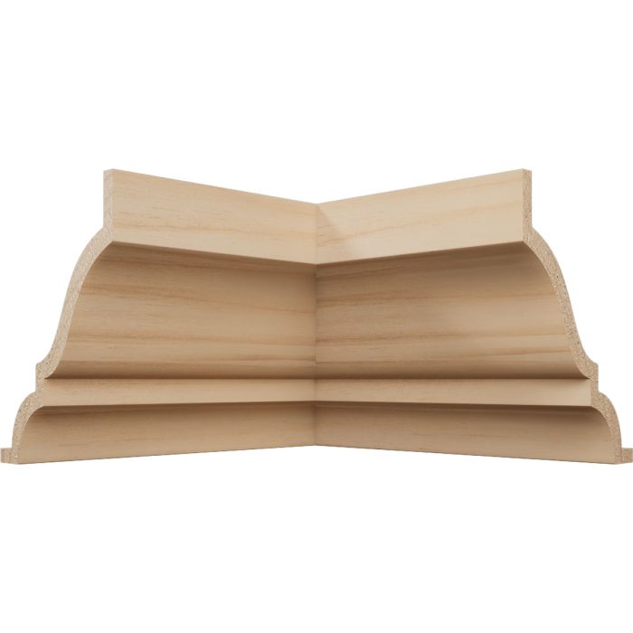 Ekena Millwork 1 5/8"P x 2 3/8"H WM52 Americraft Solid Hardwood Stain Grade MiterLink Crown Moulding Inside Corner - Image 2