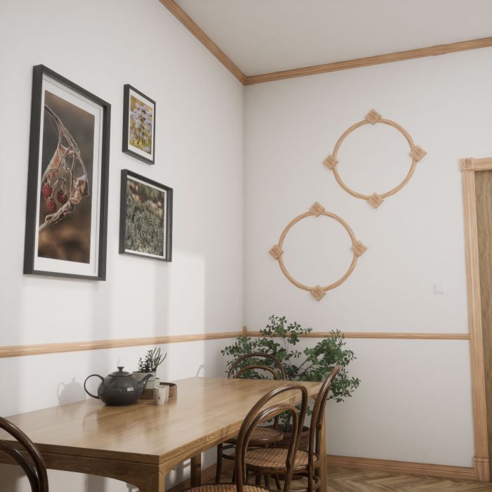 Ekena Millwork 1 5/8"P x 2 3/8"H WM52 Americraft Solid Hardwood Stain Grade MiterLink Crown Moulding Inside Corner - Image 15