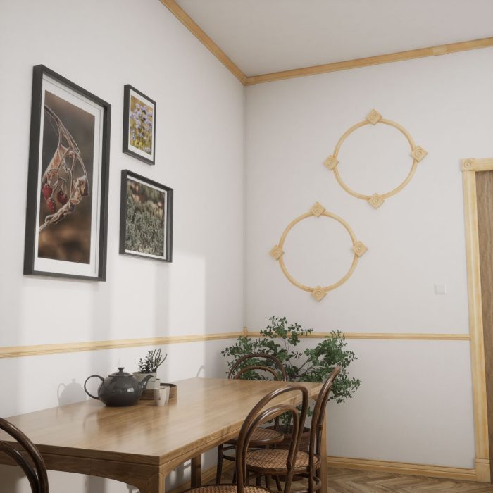 Ekena Millwork 1 5/8"P x 2 3/8"H WM52 Americraft Solid Hardwood Stain Grade MiterLink Crown Moulding Inside Corner - Image 50