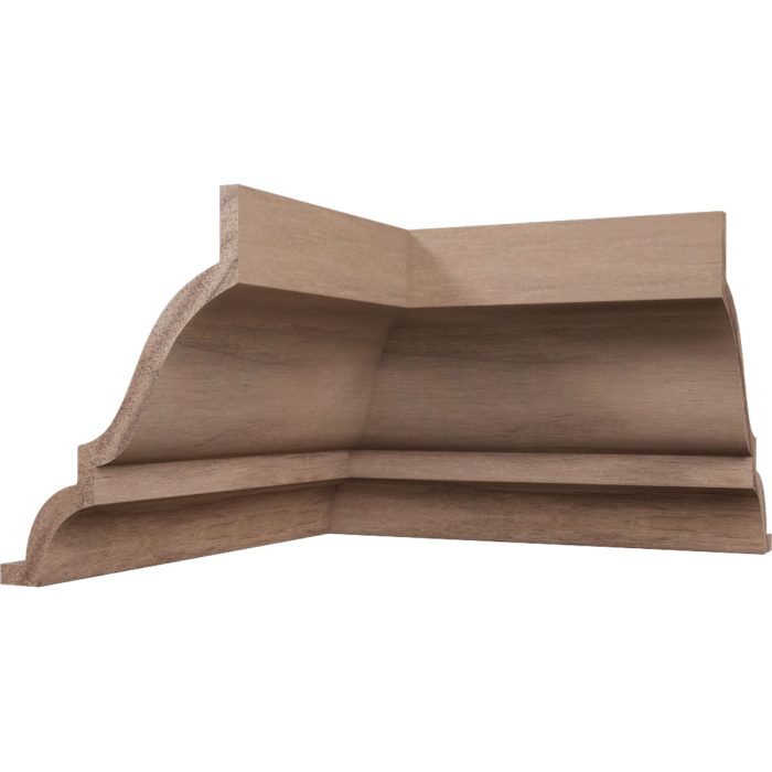 Ekena Millwork 1 5/8"P x 2 3/8"H WM52 Americraft Solid Hardwood Stain Grade MiterLink Crown Moulding Inside Corner - Image 52