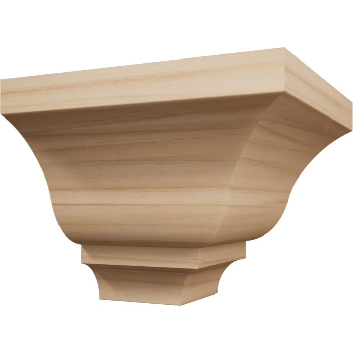 Ekena Millwork 2 5/8"P X 3 3/8"H WM48 Americraft Solid Hardwood Stain Grade Trimpro Crown Moulding Outside Corner - Image 3