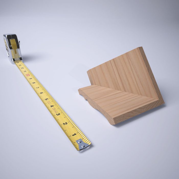 Ekena Millwork 2 5/8"P X 3 3/8"H WM48 Americraft Solid Hardwood Stain Grade Trimpro Crown Moulding Outside Corner - Image 7
