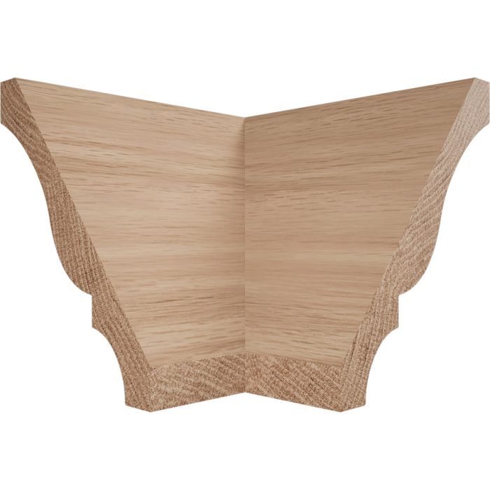 Ekena Millwork 2 5/8"P X 3 3/8"H WM48 Americraft Solid Hardwood Stain Grade Trimpro Crown Moulding Outside Corner - Image 13