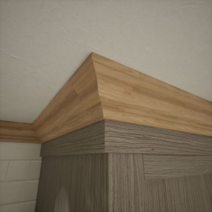 Ekena Millwork 2 5/8"P X 3 3/8"H WM48 Americraft Solid Hardwood Stain Grade Trimpro Crown Moulding Outside Corner - Image 25