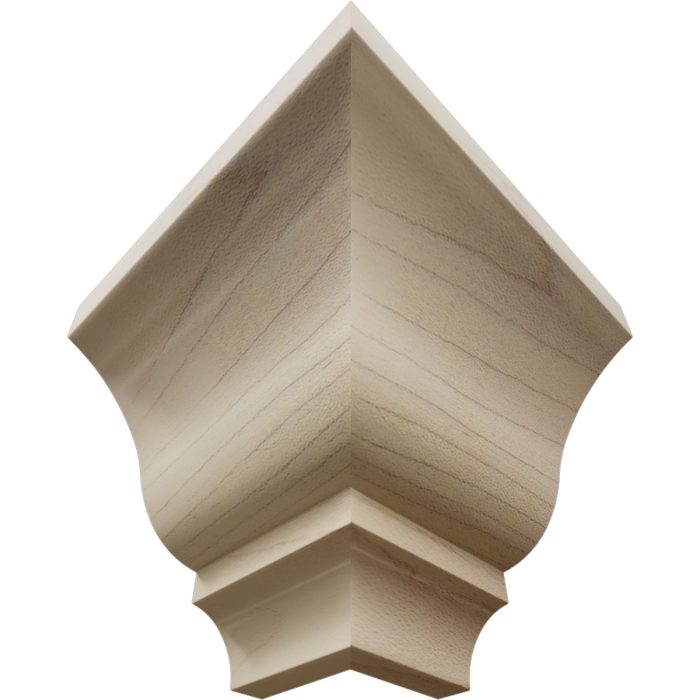 Ekena Millwork 2 5/8"P X 3 3/8"H WM48 Americraft Solid Hardwood Stain Grade Trimpro Crown Moulding Outside Corner - Image 30