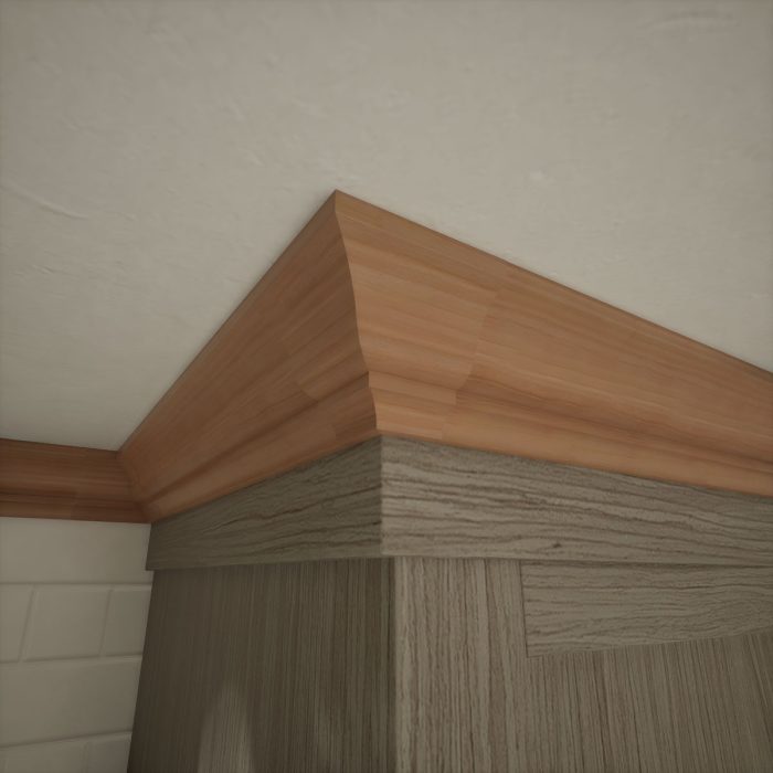 Ekena Millwork 2 5/8"P X 3 3/8"H WM48 Americraft Solid Hardwood Stain Grade Trimpro Crown Moulding Outside Corner - Image 41