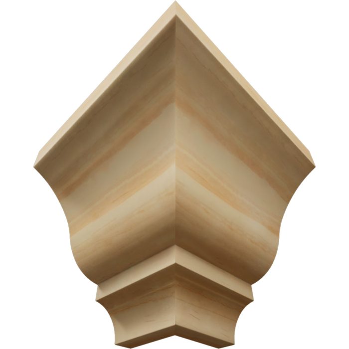 Ekena Millwork 2 5/8"P X 3 3/8"H WM48 Americraft Solid Hardwood Stain Grade Trimpro Crown Moulding Outside Corner - Image 54