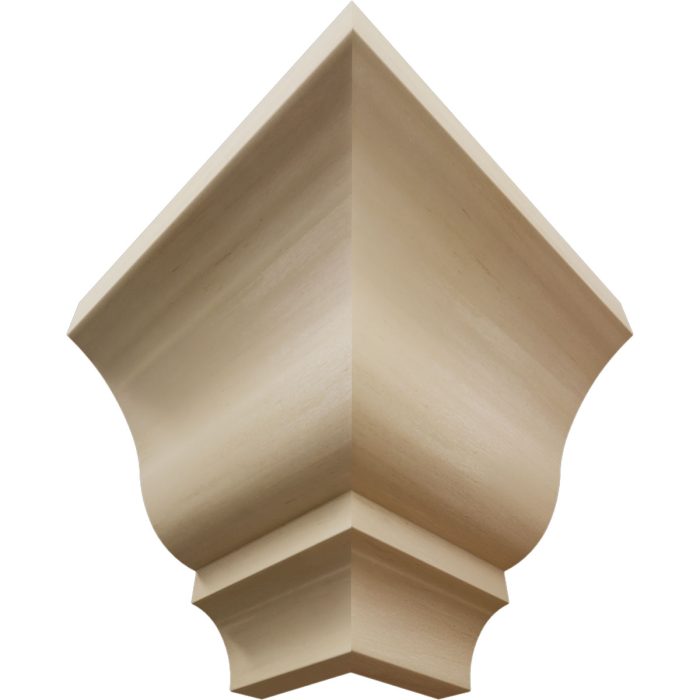 Ekena Millwork 2 5/8"P X 3 3/8"H WM48 Americraft Solid Hardwood Stain Grade Trimpro Crown Moulding Outside Corner - Image 70